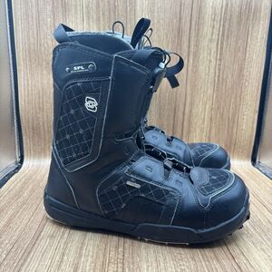 Salomon Symbio Auto fit Snowboarding Boots Men Speed Lace Size 10.5 Black Gray